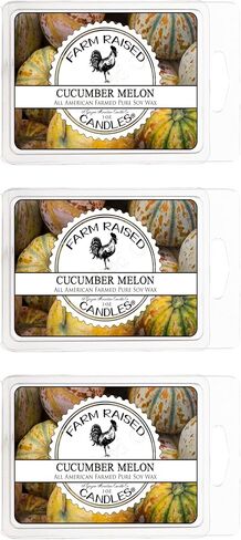Citrus Breeze 3 Pk Wax Melts - 100% All American Made - Farm Raised Candles - Natural Paraffin Dye Free - Pet Safe Wax Warmer Melts in Saudi Arabia