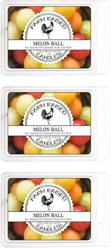 Citrus Breeze 3 Pk Wax Melts - 100% All American Made - Farm Raised Candles - Natural Paraffin Dye Free - Pet Safe Wax Warmer Melts in Saudi Arabia