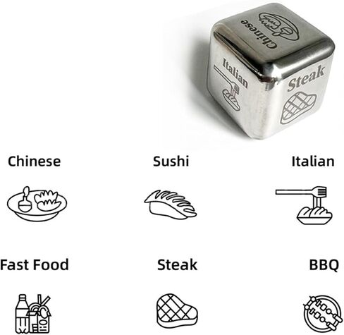Food Dice Game Food Decision Dice Funny Date Night Gift Ideas,Date Night Dice for Couples,Anniversary Christmas Valentines Day Birthday (Love) in Saudi Arabia