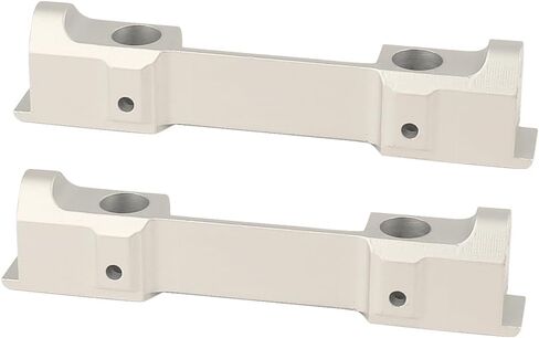 Aluminum Alloy Front Rear Bumper Mounting Mount for 1/10 RC Crawler Axial SCX10 Pro Car DIY Chassis Frame Kit Metal Upgrade Part (Silver) in Saudi Arabia