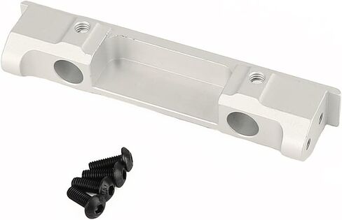 Aluminum Alloy Front Rear Bumper Mounting Mount for 1/10 RC Crawler Axial SCX10 Pro Car DIY Chassis Frame Kit Metal Upgrade Part (Silver) in Saudi Arabia