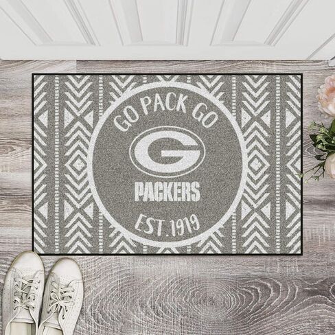 FANMATS 26169 Green Bay Packers Southern Style Starter Mat Accent Rug - 19in. x 30in. | Sports Fan Home Decor Rug and Tailgating Mat in Saudi Arabia