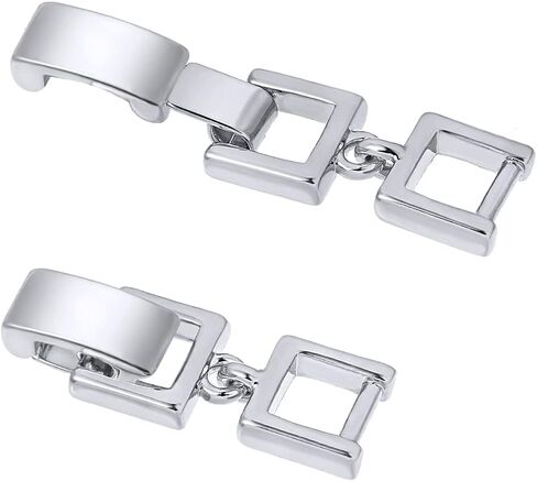 White Gold/Gold/Rose Gold Plated 3pcs Fold Over Clasp set for Bracelet or Necklace Jewelry Extender in Saudi Arabia