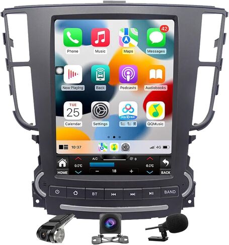 لـ Acura TL 2004-2008 Android 12 راديو ستيريو للسيارة 9.7 بوصة طراز تسلا شاشة IPS عمودية تعمل باللمس مع ملاحة GPS DSP مشغل وسائط متعددة للسيارة مدمج في Android AUTO Wireless Carplay، بلوتوث (4+64 جيجابايت) in Kuwait
