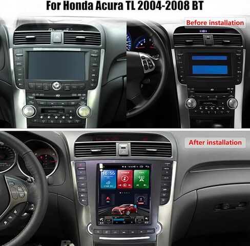 لـ Acura TL 2004-2008 Android 12 راديو ستيريو للسيارة 9.7 بوصة طراز تسلا شاشة IPS عمودية تعمل باللمس مع ملاحة GPS DSP مشغل وسائط متعددة للسيارة مدمج في Android AUTO Wireless Carplay، بلوتوث (4+64 جيجابايت) in Kuwait