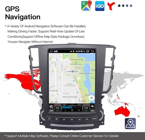لـ Acura TL 2004-2008 Android 12 راديو ستيريو للسيارة 9.7 بوصة طراز تسلا شاشة IPS عمودية تعمل باللمس مع ملاحة GPS DSP مشغل وسائط متعددة للسيارة مدمج في Android AUTO Wireless Carplay، بلوتوث (4+64 جيجابايت) in Kuwait