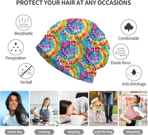 Women's Slouchy Beanie Hat Cute Turban Hats Cancer Headwear Caps Baggy Skull Sleep Scarf in Saudi Arabia