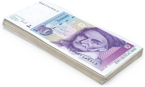 امسح العلامات التجارية النقدية 100 × 10 مارك ألماني أموال للعب (الحجم الحقيقي) in Kuwait