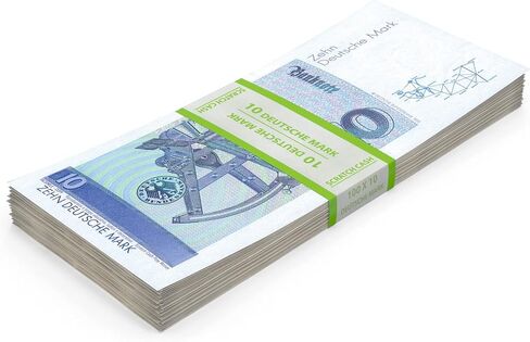 امسح العلامات التجارية النقدية 100 × 10 مارك ألماني أموال للعب (الحجم الحقيقي) in Kuwait