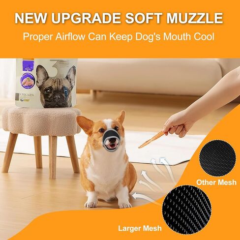 قطعتان من كمامة الكلاب مقاس XXL للكلاب الكبيرة، واقي فم الكلب للكلاب الكبيرة الحجم التي يمكنها تناول الطعام والشراب، كمامة كلب شبكية من النايلون الناعم، لا كمامة للنباح للاستمالة، بيتبول، الراعي الألماني، روتويللر in Kuwait