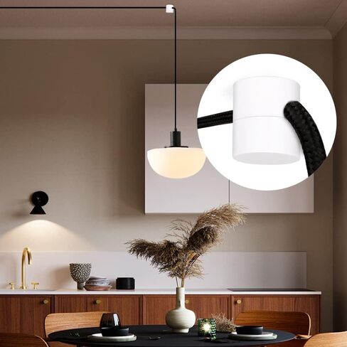 6 Pack Swag Hook for Ceiling Hanging Light, Ceiling Hooks for Hanging Lights, White Pendant Light Hanging Hook, DIY Lamp Hanging Electric Wire Cable Cord Chandelier Fixture Hardware Wall Hook in Saudi Arabia
