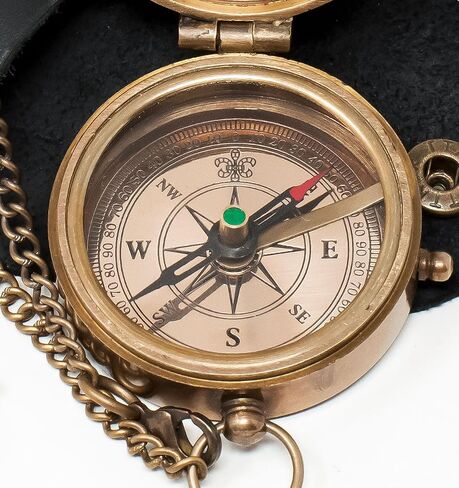 2.5" Engraved Brass Compass Gift Leather case to My Son/Personalized Nautical Gift for Son from Dad/from Mom/Gift for Son, Love Mom, Son from Mom. in Saudi Arabia
