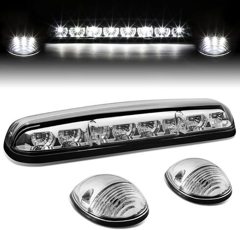 DNA Motoring CBL-CSIL02-CH-W LED سقف الكابينة العلوي عدسة مركزية مع زوج مصباح جانبي in Saudi Arabia