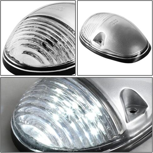 DNA Motoring CBL-CSIL02-CH-W LED سقف الكابينة العلوي عدسة مركزية مع زوج مصباح جانبي in Saudi Arabia