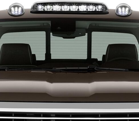 DNA Motoring CBL-CSIL02-CH-W LED سقف الكابينة العلوي عدسة مركزية مع زوج مصباح جانبي in Saudi Arabia