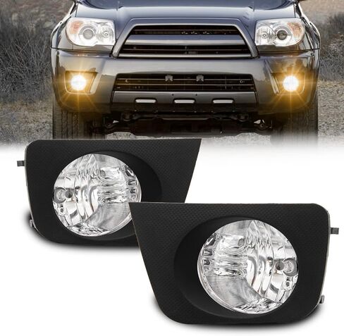 استبدال مجموعة مصابيح الضباب لـ 2006 2007 2008 2009 Toyota 4Runner مع مصابيح هالوجين 9006 12 فولت 55 وات متضمنة مفتاح ومجموعة أسلاك (عدسة شفافة) in Saudi Arabia