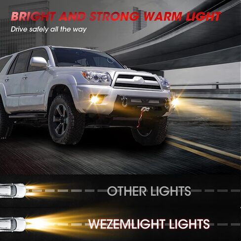 استبدال مجموعة مصابيح الضباب لـ 2006 2007 2008 2009 Toyota 4Runner مع مصابيح هالوجين 9006 12 فولت 55 وات متضمنة مفتاح ومجموعة أسلاك (عدسة شفافة) in Saudi Arabia
