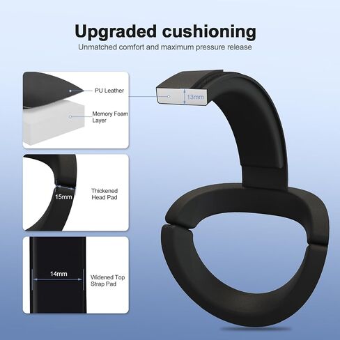 Vakdon Head Strap Compatible with Meta Quest 3, Adjustable Lightweight Elite Strap Accessories Replacement for Oculus Quest 3 Pressure-Free Headband with Soft Cushion for Longer immersion in VR(White) in Saudi Arabia