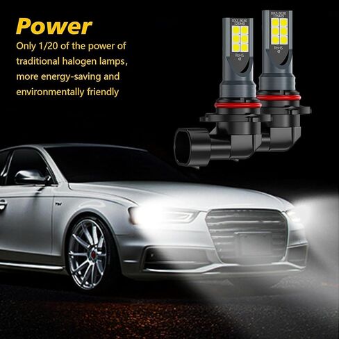 2 قطعة H8/H11 لمبة إضاءة الضباب LED للسيارة، 3030 12SMD 1500LM 6000K-7000K فائقة السطوع ومقاومة لدرجات الحرارة العالية وإشارة الانعطاف المقاومة للماء، ملحقات الإضاءة، مناسبة لمعظم موديلات السيارات (أبيض) in Saudi Arabia