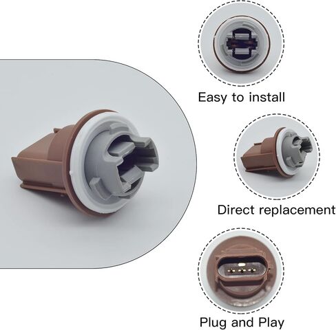 مصباح إشارة الانعطاف مقبس المصباح الأمامي مصباح الحديقة متوافق مع Ford F150 F250 F350 F-450 Escape Explorer Fusion Ranger Focus Mustang (حزمة من 2) in Kuwait