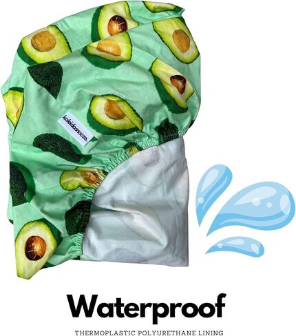 Waterproof Dog Bed Cover, Universal Washable slipcover for pet beds, Fun Avocado Print, Soft Jersey with Waterproofing for Dog/cat (Small/Medium 25 x 21 x 8 inches) in Saudi Arabia