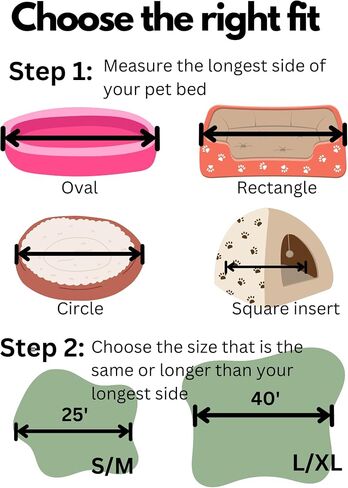 Waterproof Dog Bed Cover, Universal Washable slipcover for pet beds, Fun Avocado Print, Soft Jersey with Waterproofing for Dog/cat (Small/Medium 25 x 21 x 8 inches) in Saudi Arabia
