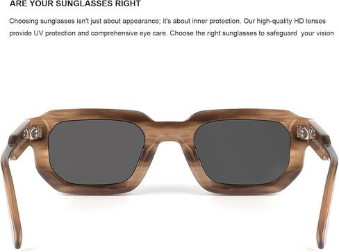 نظارات شمسية مستطيلة عصرية للنساء والرجال، وضوح عالي الوضوح، وحماية من الأشعة فوق البنفسجية، وتقليل الوهج A037 in Kuwait