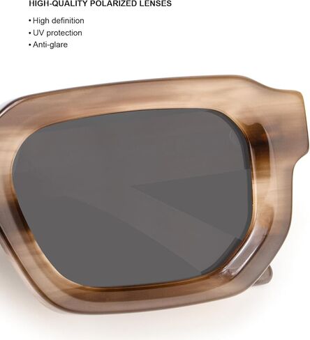 نظارات شمسية مستطيلة عصرية للنساء والرجال، وضوح عالي الوضوح، وحماية من الأشعة فوق البنفسجية، وتقليل الوهج A037 in Kuwait