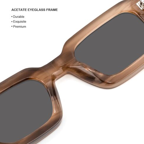 نظارات شمسية مستطيلة عصرية للنساء والرجال، وضوح عالي الوضوح، وحماية من الأشعة فوق البنفسجية، وتقليل الوهج A037 in Kuwait