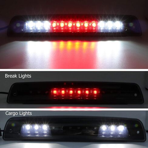 Youxmoto LED 3rd Brake Light Fit for 1994-2001 Dodge Ram Third Brake Light Waterproof High Mount Stop Light 55077263AB (Black Housing & Smoke Lens) in Saudi Arabia