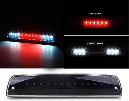 Youxmoto LED 3rd Brake Light Fit for 1994-2001 Dodge Ram Third Brake Light Waterproof High Mount Stop Light 55077263AB (Black Housing & Smoke Lens) in Saudi Arabia