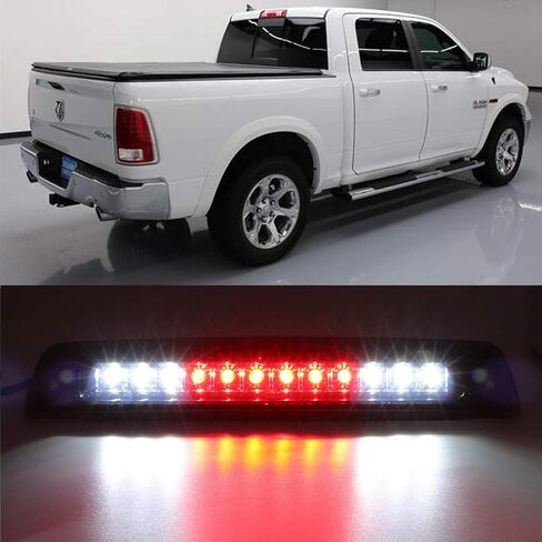 Youxmoto LED 3rd Brake Light Fit for 1994-2001 Dodge Ram Third Brake Light Waterproof High Mount Stop Light 55077263AB (Black Housing & Smoke Lens) in Saudi Arabia