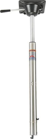 Springfield 1641019 Power-Rise Stand-Up Pedestal for Spring-Lock Base - 25.5" to 32.25" Height Silver in Kuwait