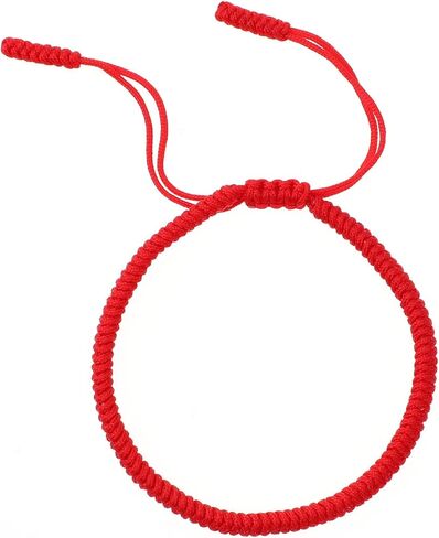 Handmade Red String Bracelet Authentic Blessed Tibetan Buddhist Monks Bracelet Prayer Protection Good Luck Knot Bracelets Talisman Woven Rope in Saudi Arabia
