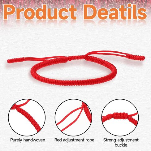 Handmade Red String Bracelet Authentic Blessed Tibetan Buddhist Monks Bracelet Prayer Protection Good Luck Knot Bracelets Talisman Woven Rope in Saudi Arabia