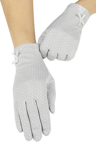 قفازات القيادة النسائية القطنية المضادة للانزلاق للحماية من الأشعة فوق البنفسجية في الهواء الطلق من Lovful in Kuwait