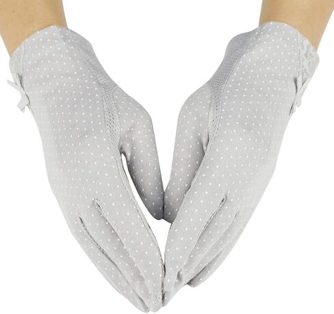 قفازات القيادة النسائية القطنية المضادة للانزلاق للحماية من الأشعة فوق البنفسجية في الهواء الطلق من Lovful in Kuwait