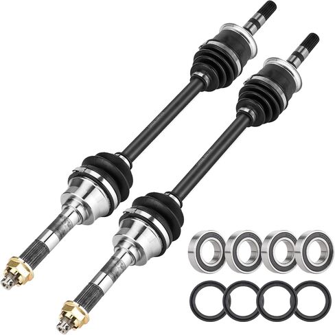 Front Left & Right CV Axle Shaft with Wheel Bearing for Kawasaki Mule 2510 3010 4010 Trans Diesel 4x4 2009 2010 2011 2012 2013 2014 2015 2016 2017 2018 2019 2020 2021 2022 39158-1102, 59266-0034 in Saudi Arabia