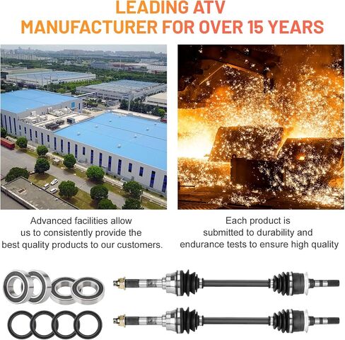 Front Left & Right CV Axle Shaft with Wheel Bearing for Kawasaki Mule 2510 3010 4010 Trans Diesel 4x4 2009 2010 2011 2012 2013 2014 2015 2016 2017 2018 2019 2020 2021 2022 39158-1102, 59266-0034 in Saudi Arabia