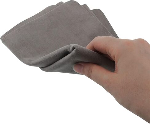 BAIRONG رمادي تقليد الشامواه ستوكات تنظيف وتلميع القماش للآلة الموسيقية الغيتار الكمان البيانو الكلارينيت 17.9 × 11.8 بوصة in Kuwait