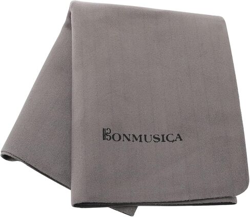 BAIRONG رمادي تقليد الشامواه ستوكات تنظيف وتلميع القماش للآلة الموسيقية الغيتار الكمان البيانو الكلارينيت 17.9 × 11.8 بوصة in Kuwait