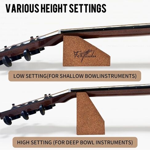 Guitar Neck Rest, Natural Cork Guitar Neck Support Pillow Cradle Holder, Guitar Workstation String Instrument Tool for String Changing, Repair, Cleaning in Saudi Arabia