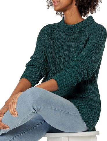 سترة نسائية من Goodthreads مصنوعة من القطن بمقاس مريح ورقبة وهمية in Kuwait