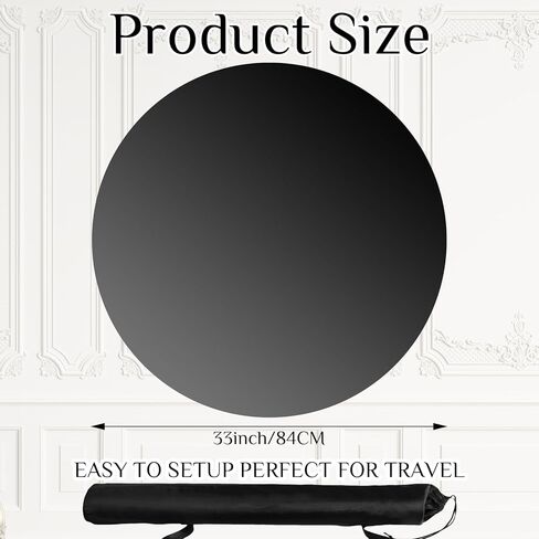 33 Inch Portable Dance Floor Smooth Flooring Ballet Floor Round Vinyl Dance Floor Mat for Home Stage Studios Kids Adults Practice Improve in Saudi Arabia