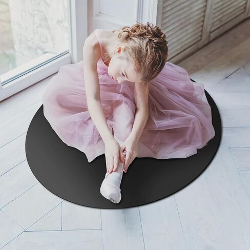 33 Inch Portable Dance Floor Smooth Flooring Ballet Floor Round Vinyl Dance Floor Mat for Home Stage Studios Kids Adults Practice Improve in Saudi Arabia