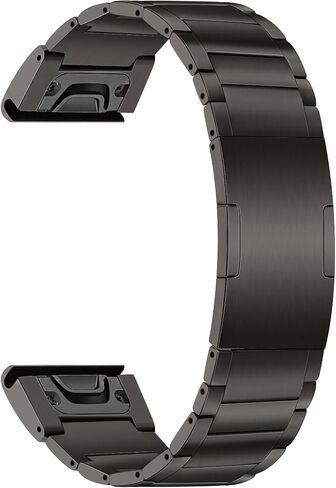 TRUMiRR Titanium Band for Fenix 7X / 6X Pro / 5X Plus, 26mm DLC Coating Watchband Quick Fit Strap for Garmin Tactix 7 Pro/Enduro 2 / Epix Pro 51mm in Saudi Arabia