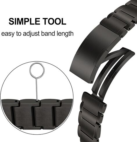 TRUMiRR Titanium Band for Fenix 7X / 6X Pro / 5X Plus, 26mm DLC Coating Watchband Quick Fit Strap for Garmin Tactix 7 Pro/Enduro 2 / Epix Pro 51mm in Saudi Arabia