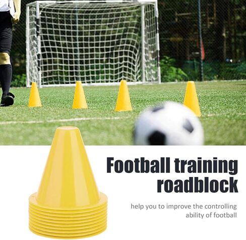 Cocoarm Pack of 10 Marker Cones, Football Marker Cones, Traffic Cones, Marker Cones, Training aids, Multifunctional Cones for Children, Football, Equestrian Sports, Home Fitness and Dog Training in Saudi Arabia