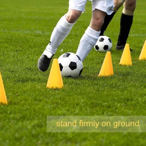 Cocoarm Pack of 10 Marker Cones, Football Marker Cones, Traffic Cones, Marker Cones, Training aids, Multifunctional Cones for Children, Football, Equestrian Sports, Home Fitness and Dog Training in Saudi Arabia