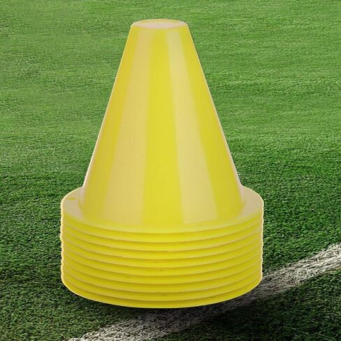 Cocoarm Pack of 10 Marker Cones, Football Marker Cones, Traffic Cones, Marker Cones, Training aids, Multifunctional Cones for Children, Football, Equestrian Sports, Home Fitness and Dog Training in Saudi Arabia